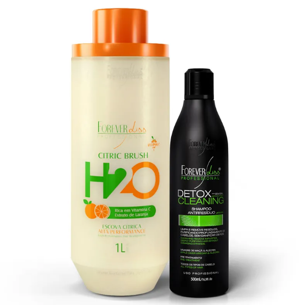 Kit Progressiva Citric H2O e Shampoo Detox Forever Liss